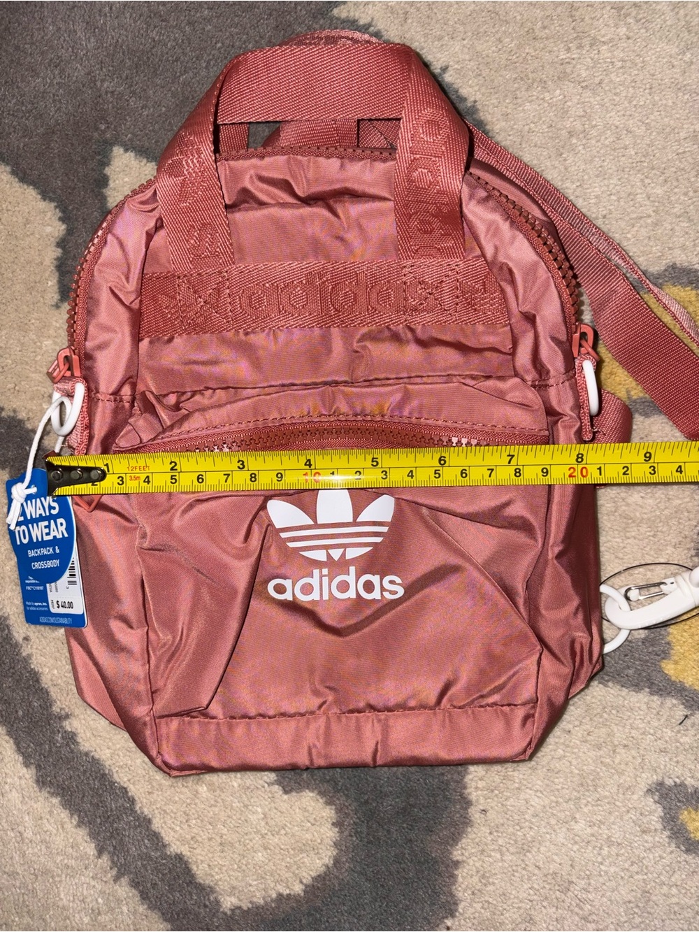 adidas Pink Mini Backpack - Picture 6 of 6